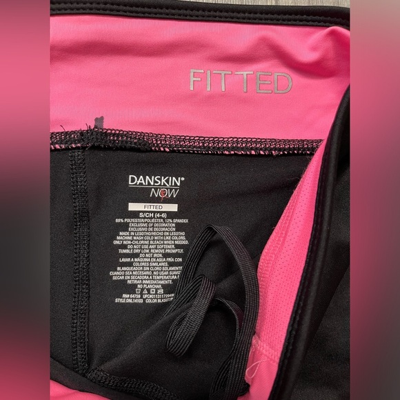 Dansko Now•2 PAIRS, Fitted Activewear Capri Leggings Black Pink Women’s Size S - Picture 12 of 16
